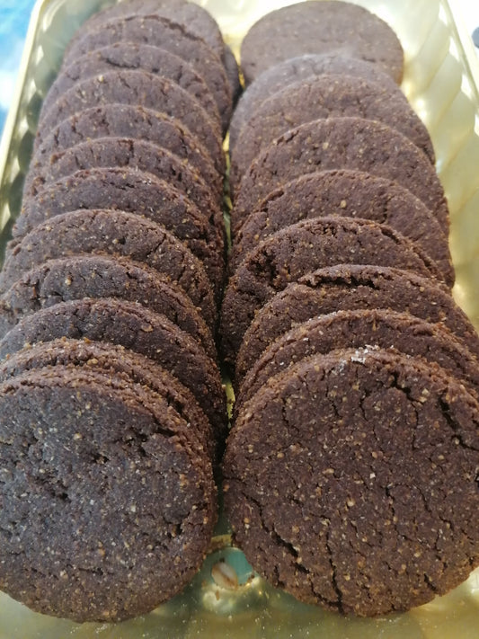 Biscotti senza zucchero alla carrube e farina di farro integrale 500gr VEGAN