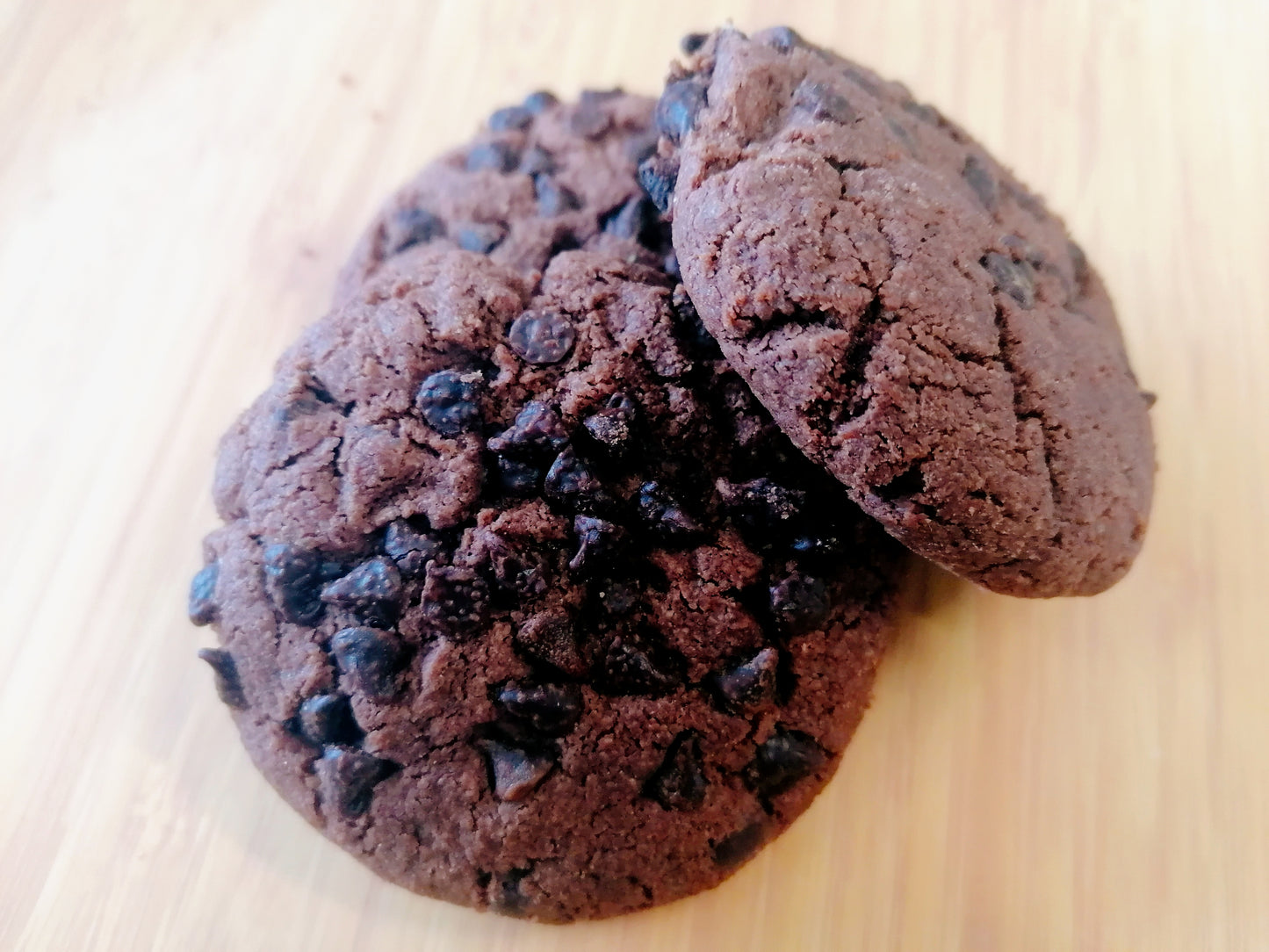 Cookies doppio cioccolato e vaniglia VEGAN al farro  4 pezzi con ingredienti biologici